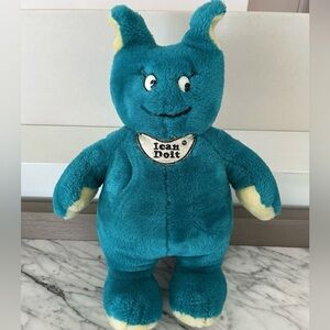 Ican Doit Teal Monster Plush 15” Stuffed Animal I Can Do It Vintage 90s 1993